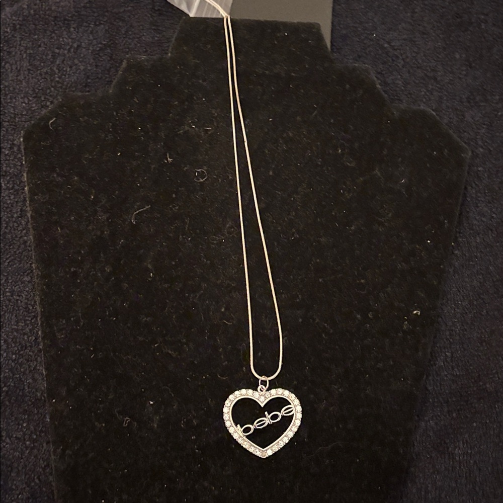 Bebe Short Silver Necklace